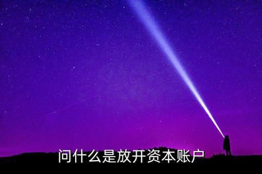 問什么是放開資本賬戶