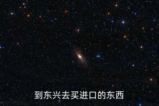 到東興去買進口的東西