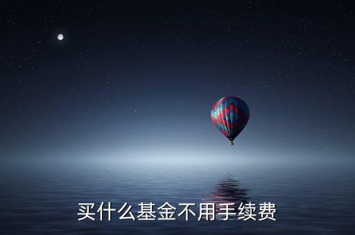買什么基金不用手續(xù)費