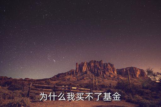 為什么不能買基金，為什么有些基金現(xiàn)在不能買