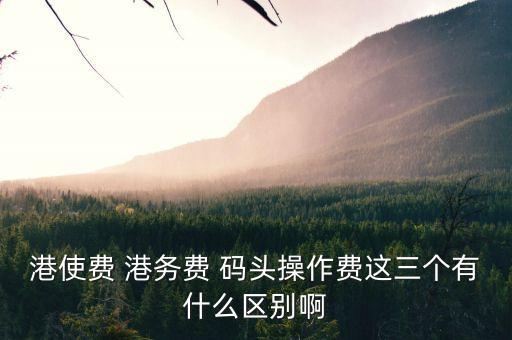 船舶港務(wù)費(fèi)是什么費(fèi)用，貨物港務(wù)費(fèi)與港建費(fèi)有什么區(qū)別