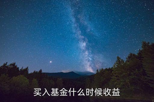 買入基金什么時候收益