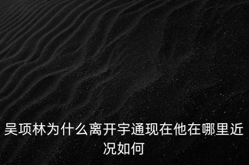 吳項林為什么離開宇通現(xiàn)在他在哪里近況如何