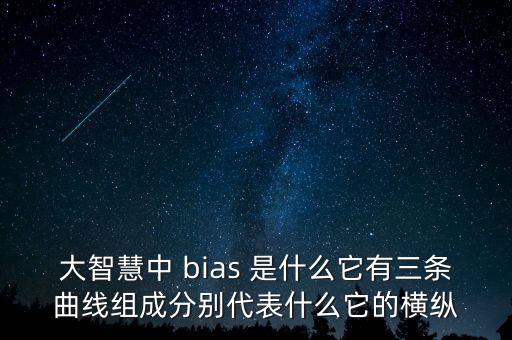 大智慧中 bias 是什么它有三條曲線組成分別代表什么它的橫縱