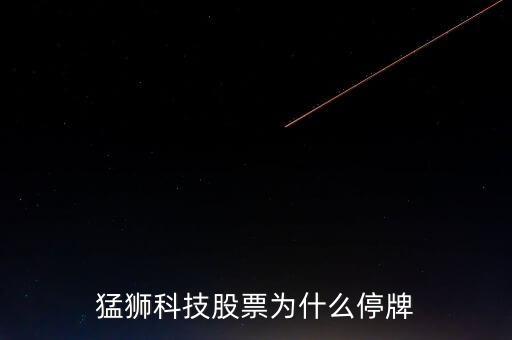 為什么猛獅科技那么牛，猛獅科技股票為什么停牌