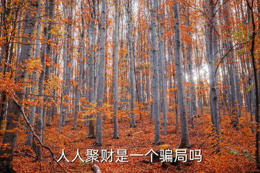 人人聚財(cái)為什么總是眾籌啊，人人聚財(cái)是一個(gè)騙局嗎