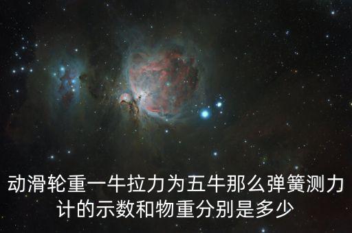 動滑輪重一牛拉力為五牛那么彈簧測力計(jì)的示數(shù)和物重分別是多少