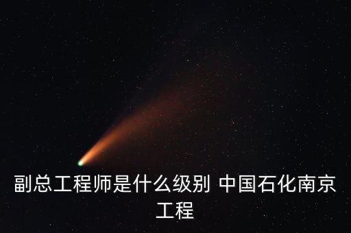 中國(guó)中冶副總工程師什么級(jí)別，中石化副總工程師李陽(yáng)是什么級(jí)別