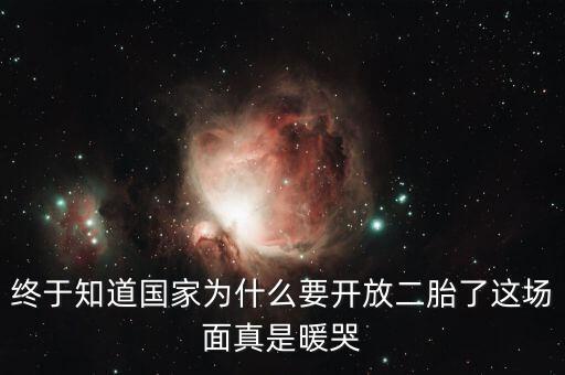 為什么要全面開放二胎，為什么開放二胎