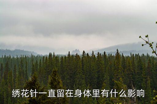 繡花針一直留在身體里有什么影響