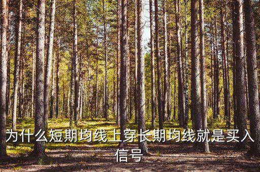 為什么短期均線上穿長(zhǎng)期均線就是買入信號(hào)