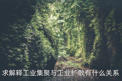 求解釋工業(yè)集聚與工業(yè)擴散有什么關(guān)系