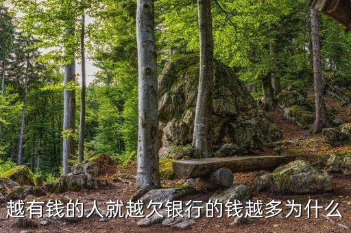 越有錢的人就越欠銀行的錢越多為什么