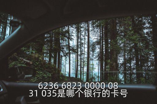 6236開(kāi)頭是什么銀行，6226 2001 0320 1654是什么銀行