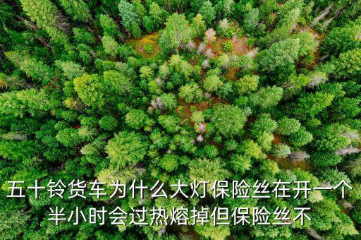 五十鈴貨車(chē)為什么大燈保險(xiǎn)絲在開(kāi)一個(gè)半小時(shí)會(huì)過(guò)熱熔掉但保險(xiǎn)絲不