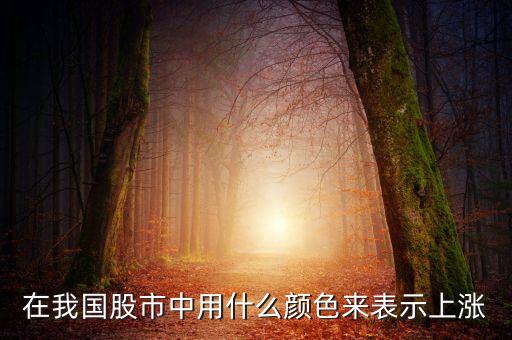 在我國(guó)股市中用什么顏色來(lái)表示上漲