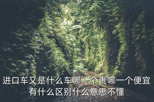 外資買車什么意思，進(jìn)口車又是什么車哪一個(gè)貴哪一個(gè)便宜有什么區(qū)別什么意思不懂