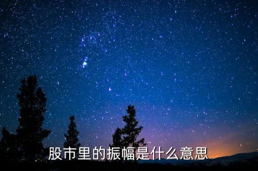 股市里的振幅是什么意思