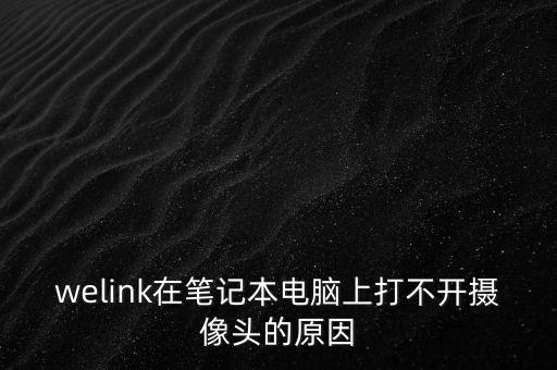 welink在筆記本電腦上打不開攝像頭的原因