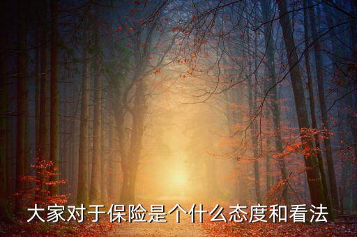 國家對保險(xiǎn)持什么態(tài)度，大家對于保險(xiǎn)是個什么態(tài)度和看法