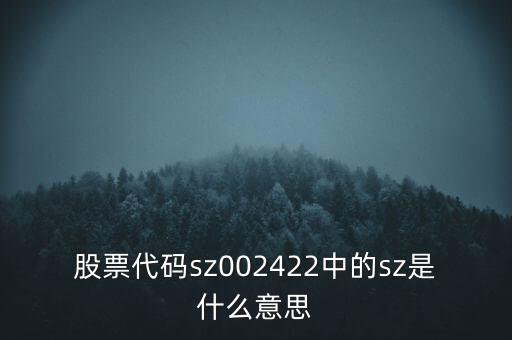 股票sz是什么意思，股票代碼后綴sz是甚么意思