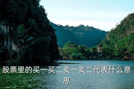 股票的買一買二什么意思，股票中的買一買二賣一賣二是什么意思