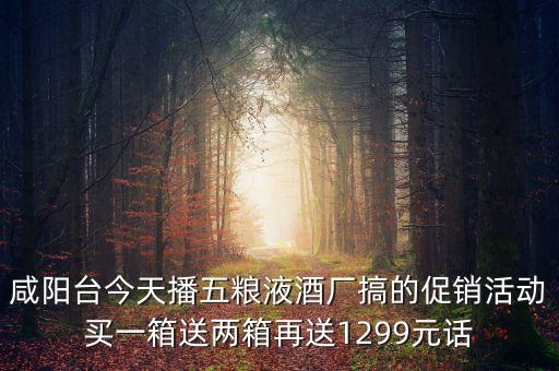 五糧液最近有什么活動(dòng)，五糧液集團(tuán)現(xiàn)在是不是在搞活動(dòng)買(mǎi)一箱酒送兩箱酒還送1200元的話(huà)