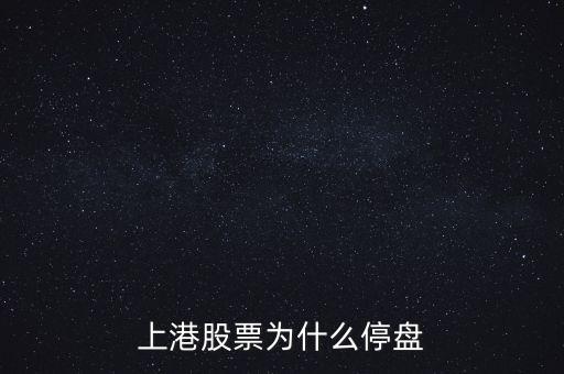 上港股票為什么停盤