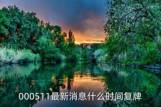 000511最新消息什么時間復(fù)牌