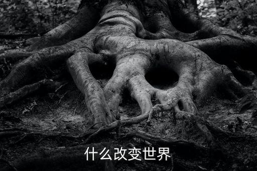 改變世界的是什么，什么改變世界