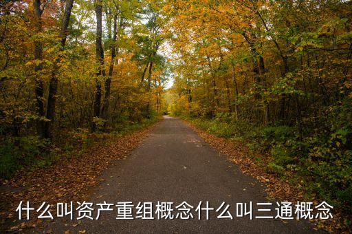 什么叫資產(chǎn)重組概念什么叫三通概念