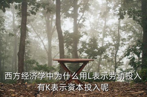 西方經(jīng)濟(jì)學(xué)中為什么用L表示勞動投入有K表示資本投入呢