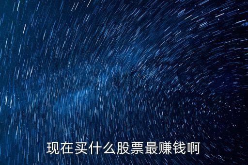 現(xiàn)在買什么股票最賺錢啊