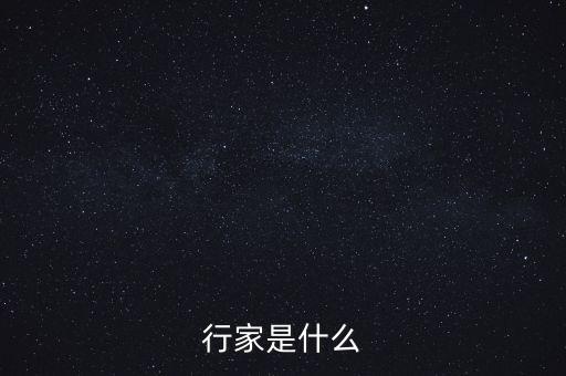 行家是什么