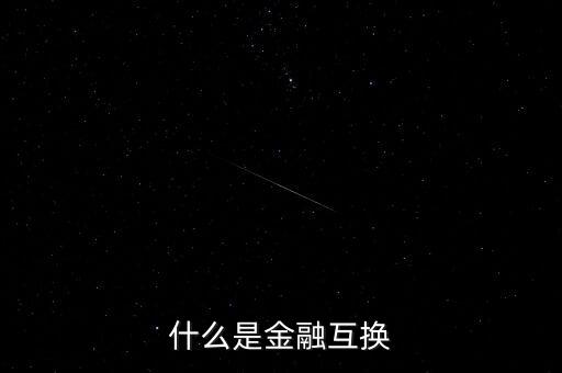 什么是金融互換