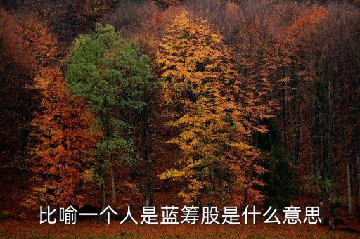 藍(lán)籌股形容人什么意思，比喻一個(gè)人是藍(lán)籌股是什么意思