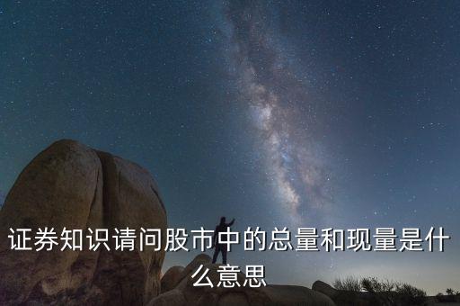 股票中總量是什么意思，股票總量是什么意思