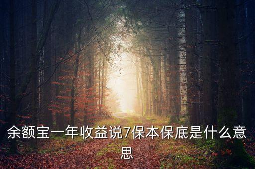 保底收益什么意思，保底收益猶豫期后可根據(jù)本金及保底收益作為還款來源 請問這