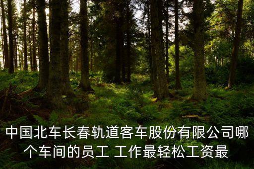 長春北車轉(zhuǎn)向架都有什么車間，中國北車長春軌道客車股份有限公司哪個(gè)車間的員工 工作最輕松工資最