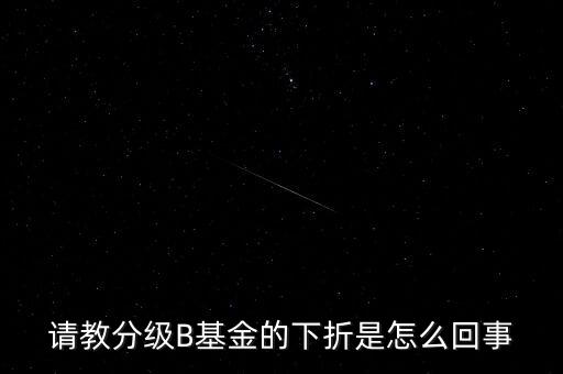 請教分級B基金的下折是怎么回事