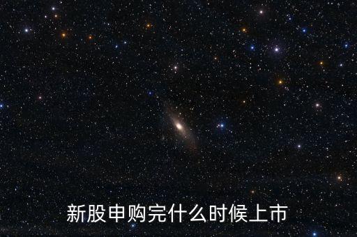 新股申購?fù)晔裁磿r候上市