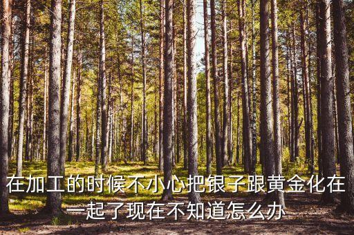 在加工的時(shí)候不小心把銀子跟黃金化在一起了現(xiàn)在不知道怎么辦