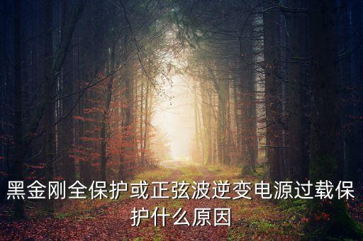 黑金剛?cè)Ｗo(hù)或正弦波逆變電源過(guò)載保護(hù)什么原因