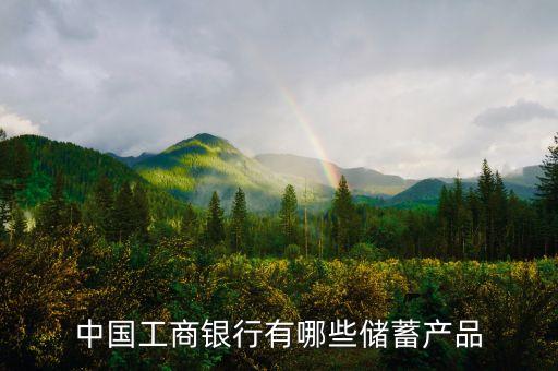 中國工商銀行有哪些儲蓄產(chǎn)品