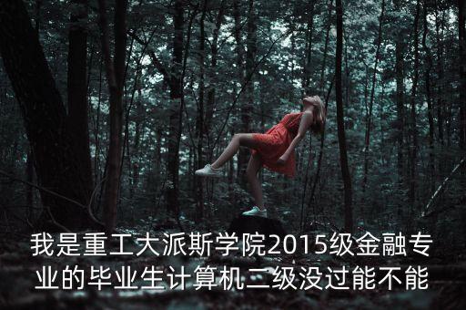 融資融智什么意思，我是重工大派斯學(xué)院2015級金融專業(yè)的畢業(yè)生計算機(jī)二級沒過能不能