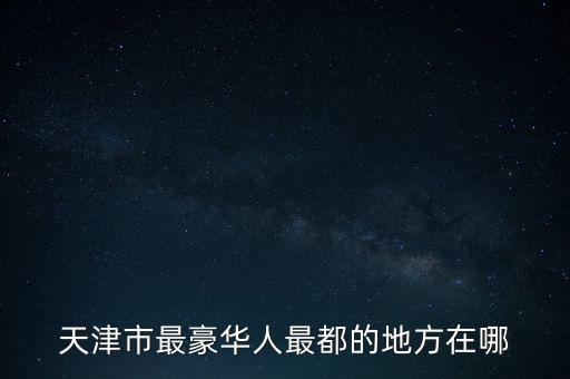 天津市最豪華人最都的地方在哪