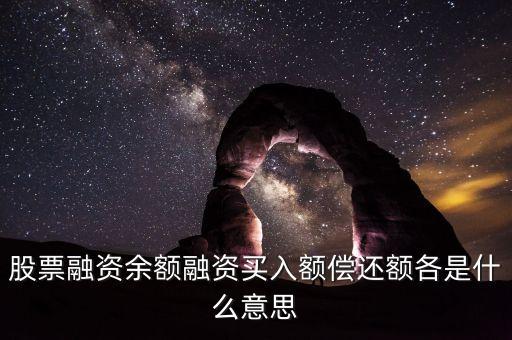 融資金額是什么意思，融資余額是什么意思