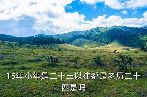 15年小年是二十三以往都是老歷二十四是嗎