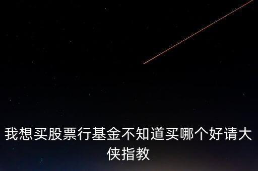我想買股票行基金不知道買哪個(gè)好請(qǐng)大俠指教