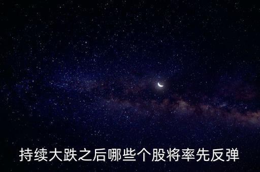 持續(xù)大跌之后哪些個股將率先反彈